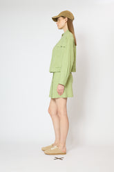 WASHED LINEN BOMBER